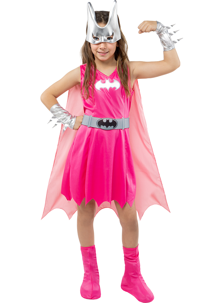 Dievčenský kostým ružový - Batgirl Veľkosť - deti: L: 117 - 134 cm