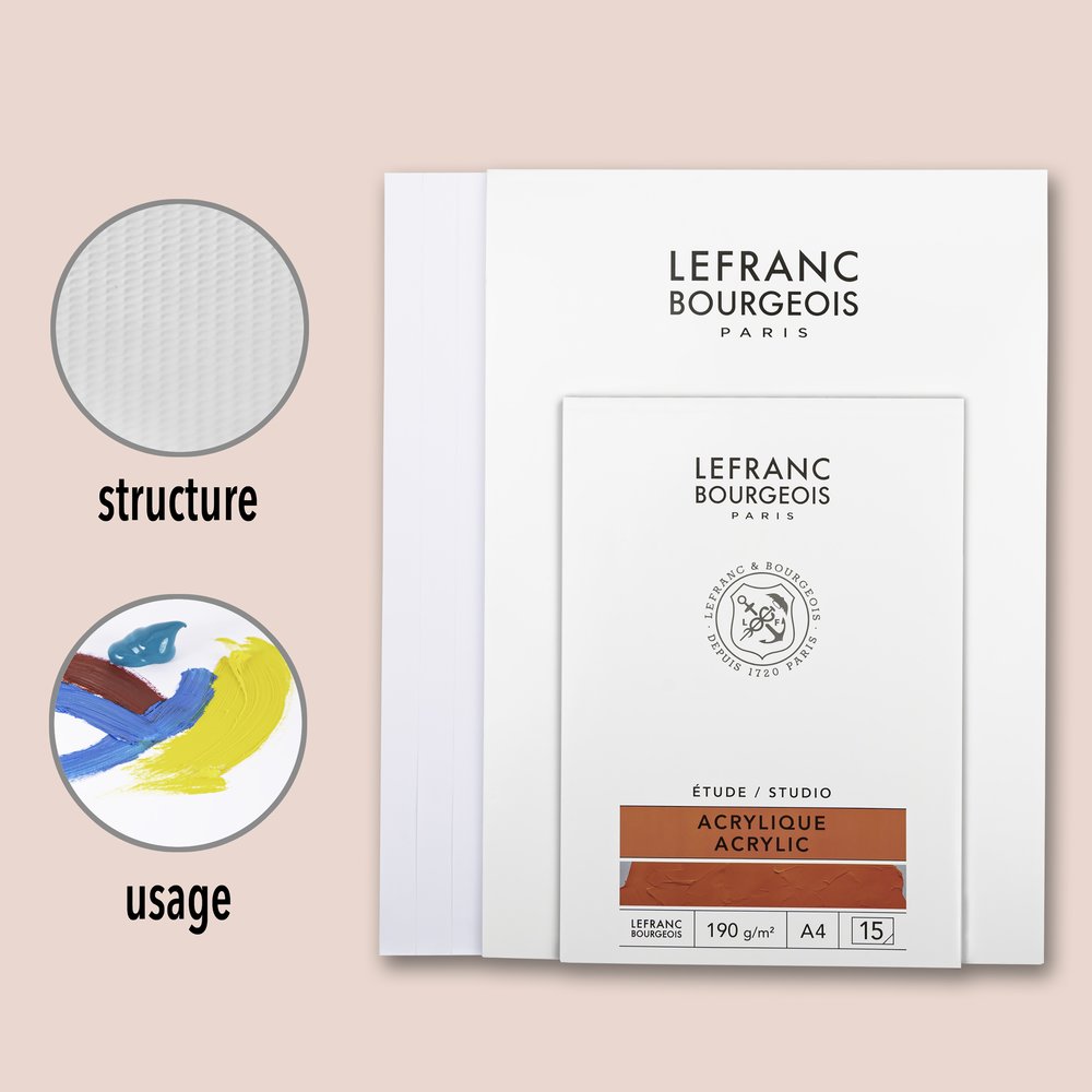 LEFRANC BOURGEOIS Blok akrylových výkresov A4  Lefranc Bourgeois