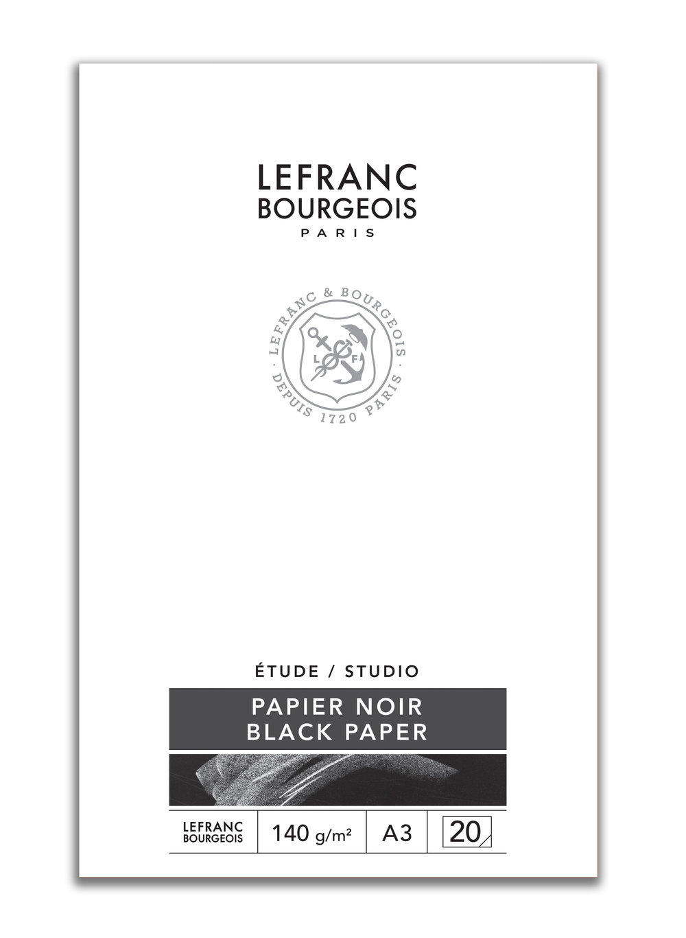LEFRANC BOURGEOIS Blok čiernych výkresov A3  Lefranc Bourgeois