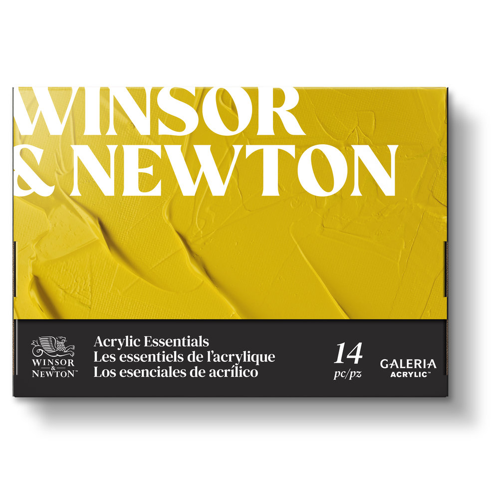 WINSOR & NEWTON Sada akrylových farieb, štetcov a výkresov Winsor & Newton