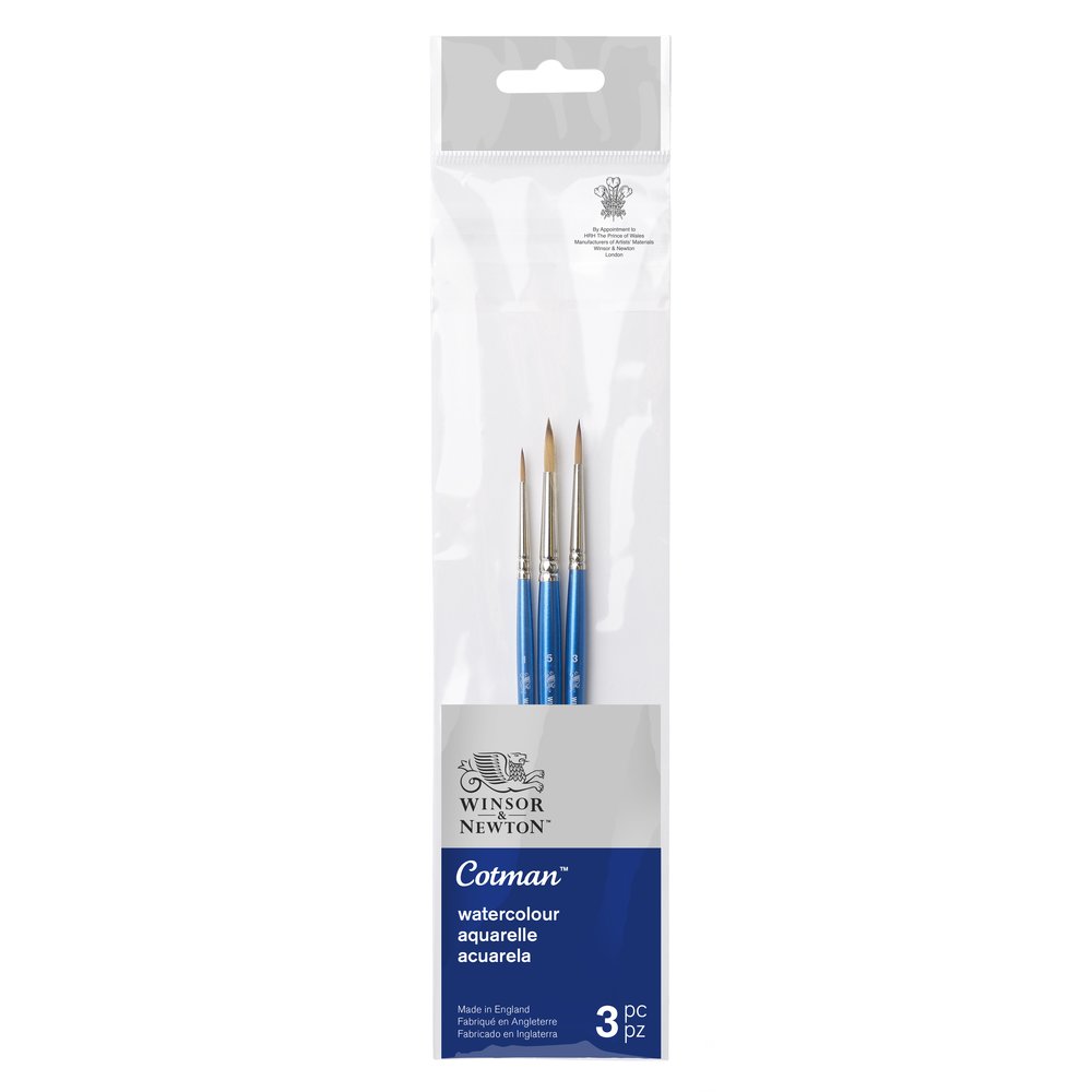 WINSOR & NEWTON Sada 3 štetcov na akvarelové farby V.1 Winsor & Newton