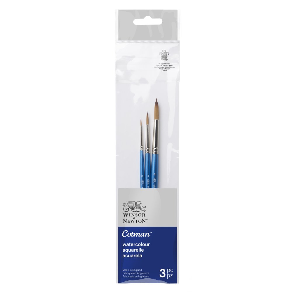 WINSOR & NEWTON Sada 3 štetcov na akvarelové farby V.2 Winsor & Newton