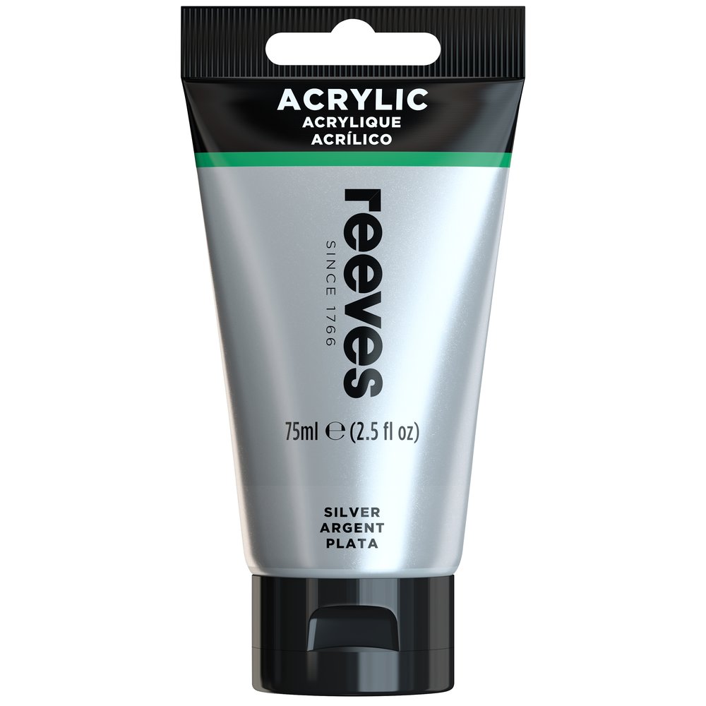 Reeves Akrylová farba strieborná 75 ml Reeves