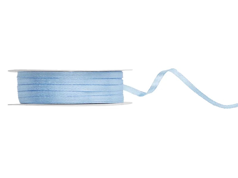 Saténová stuha - Light misty blue 3mm/50m