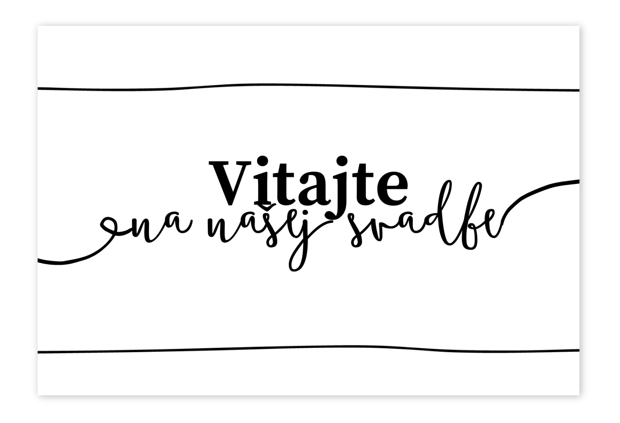 Personal - uvítacia tabuľa - Classic