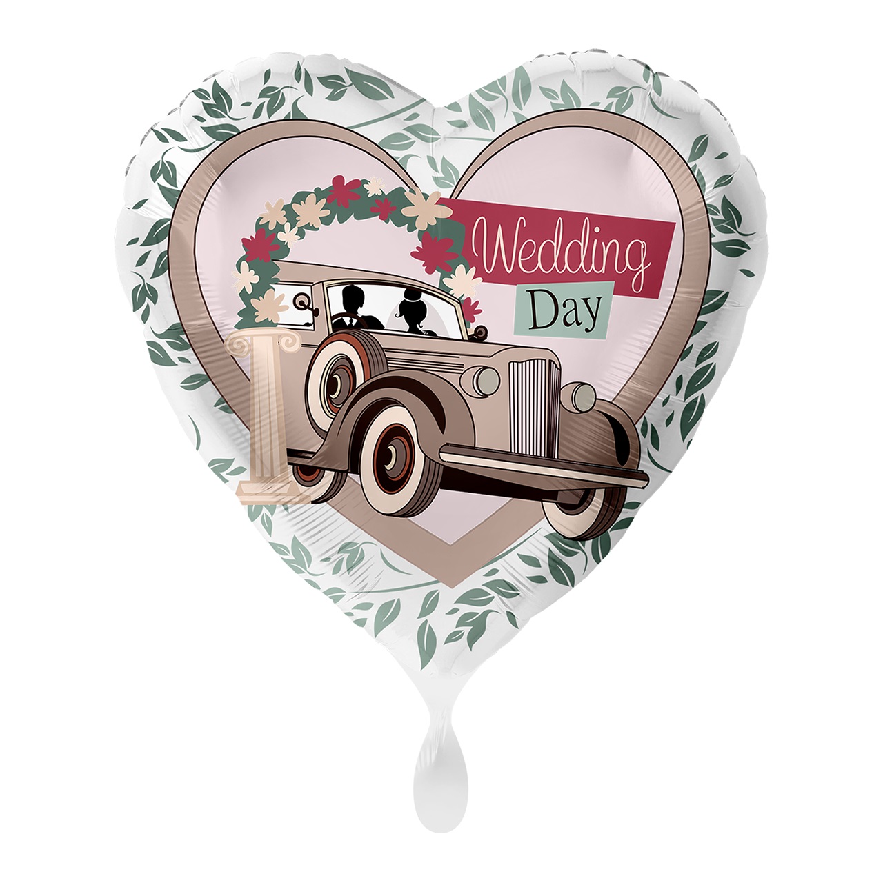 E-shop Fóliový balón - Wedding Day 43 cm