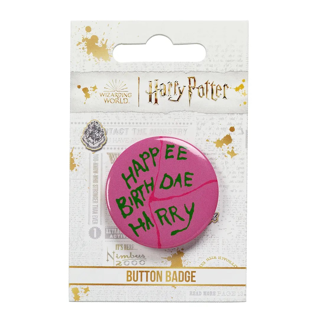 Odznak Harry Potter - Happee Birthdae Harry