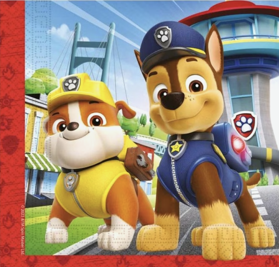 E-shop Servítky Paw Patrol 33x33 cm 20ks