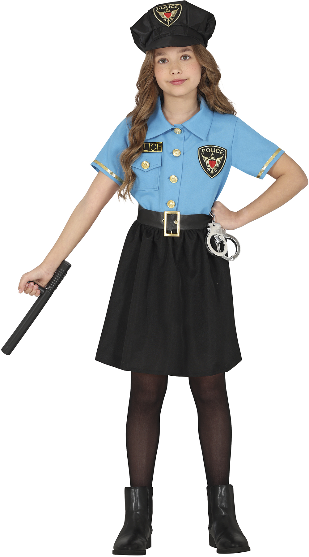 Detský dievčenský kostým - Policajtka Veľkosť - deti: 7 - 9 rokov