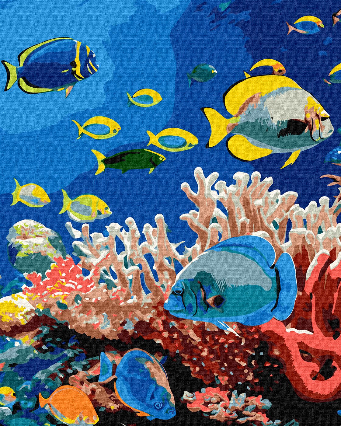 E-shop Maľovanie podľa čísel - Život v oceáne 40 x 50 cm