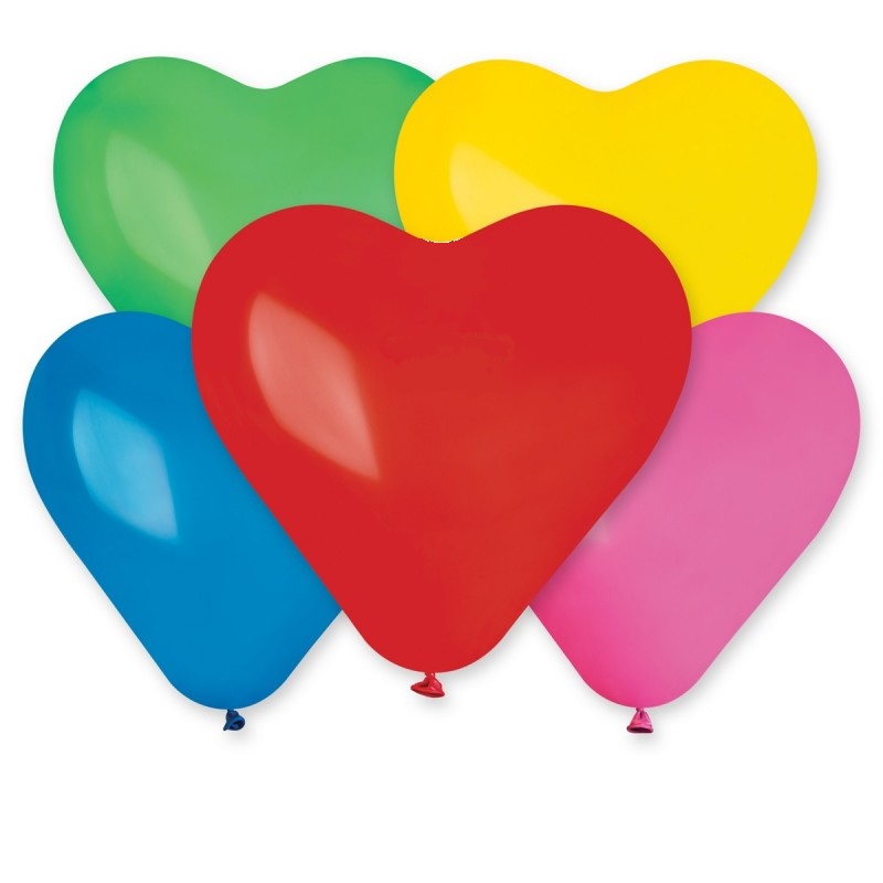 E-shop Latexový balón 25 cm - Srdce mix 1 ks