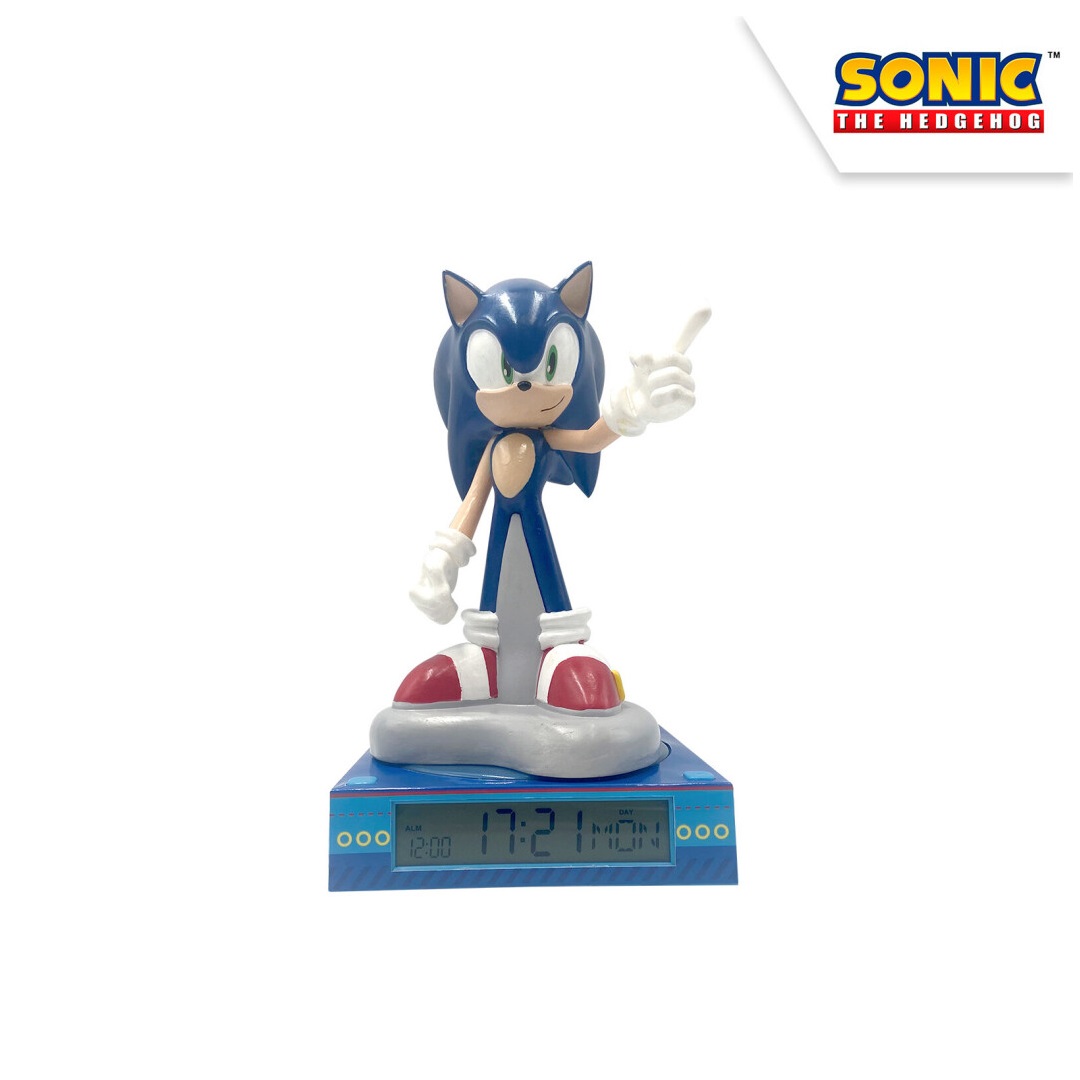 Detská 3D lampa s budíkom - Sonic