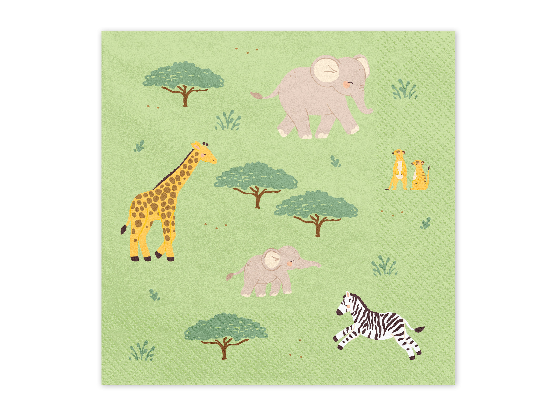 Papierové servítky - Safari 33 x 33 cm 12 ks