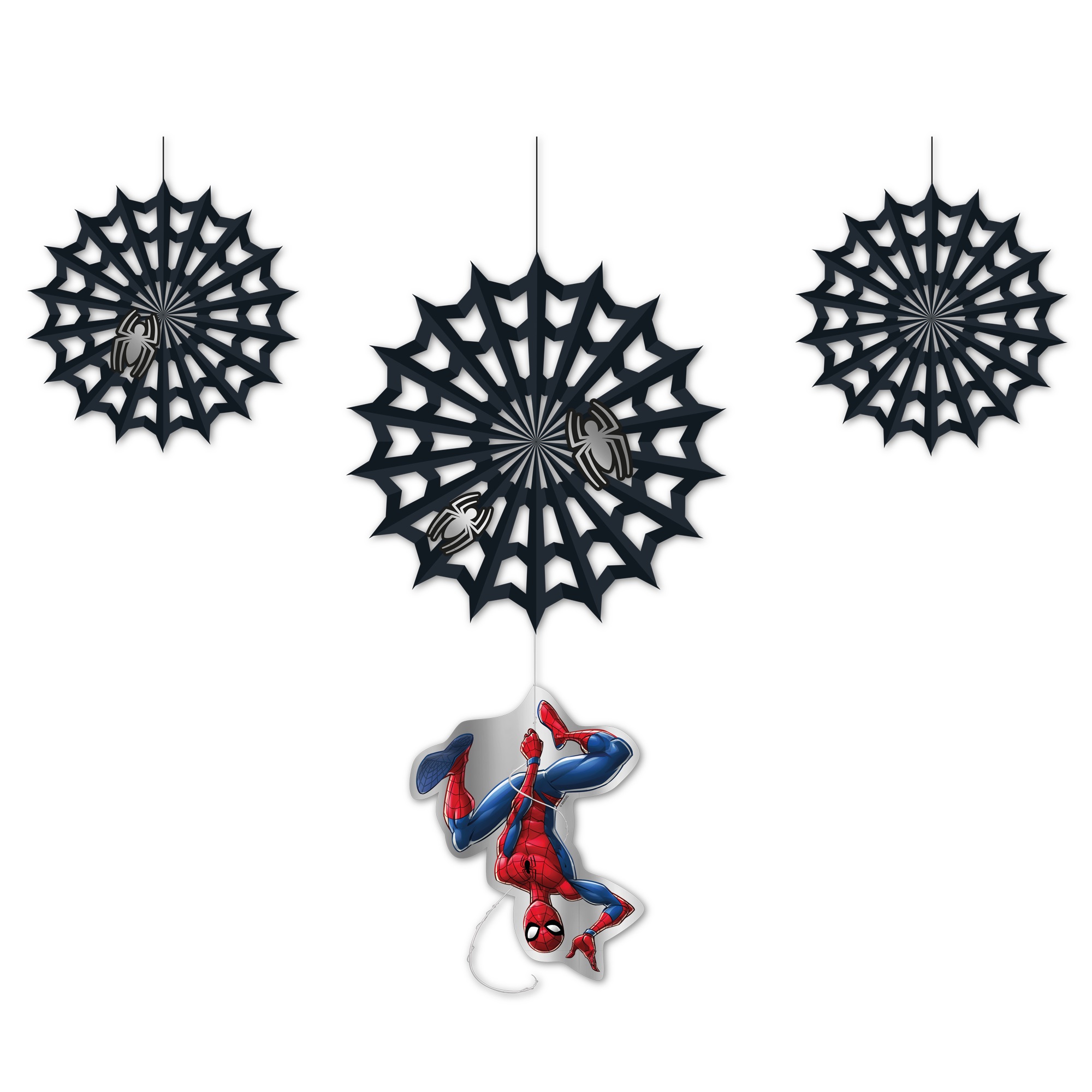 Visiaca dekorácia - Spiderman 4 ks