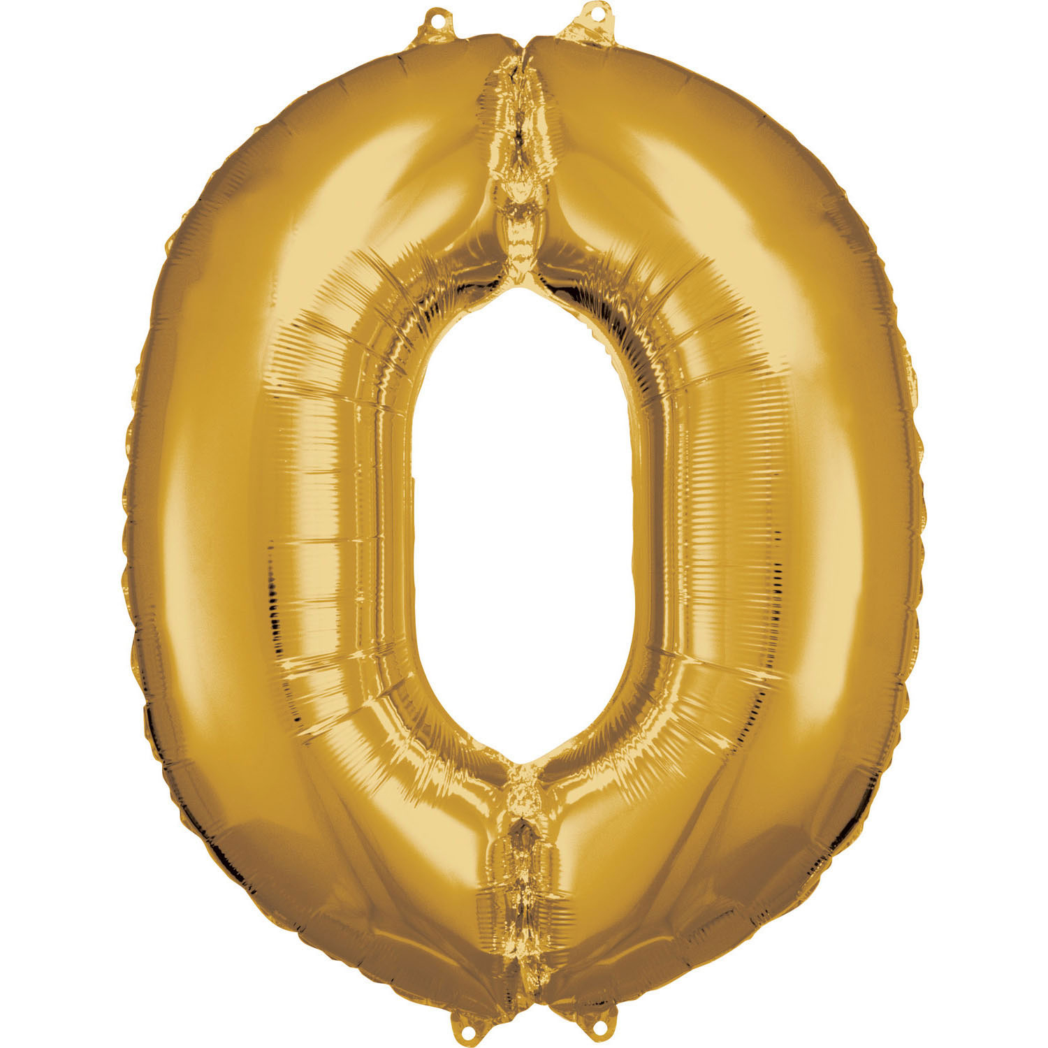 E-shop Amscan Balónik fóliový narodeninové číslo 0 zlatý 86cm