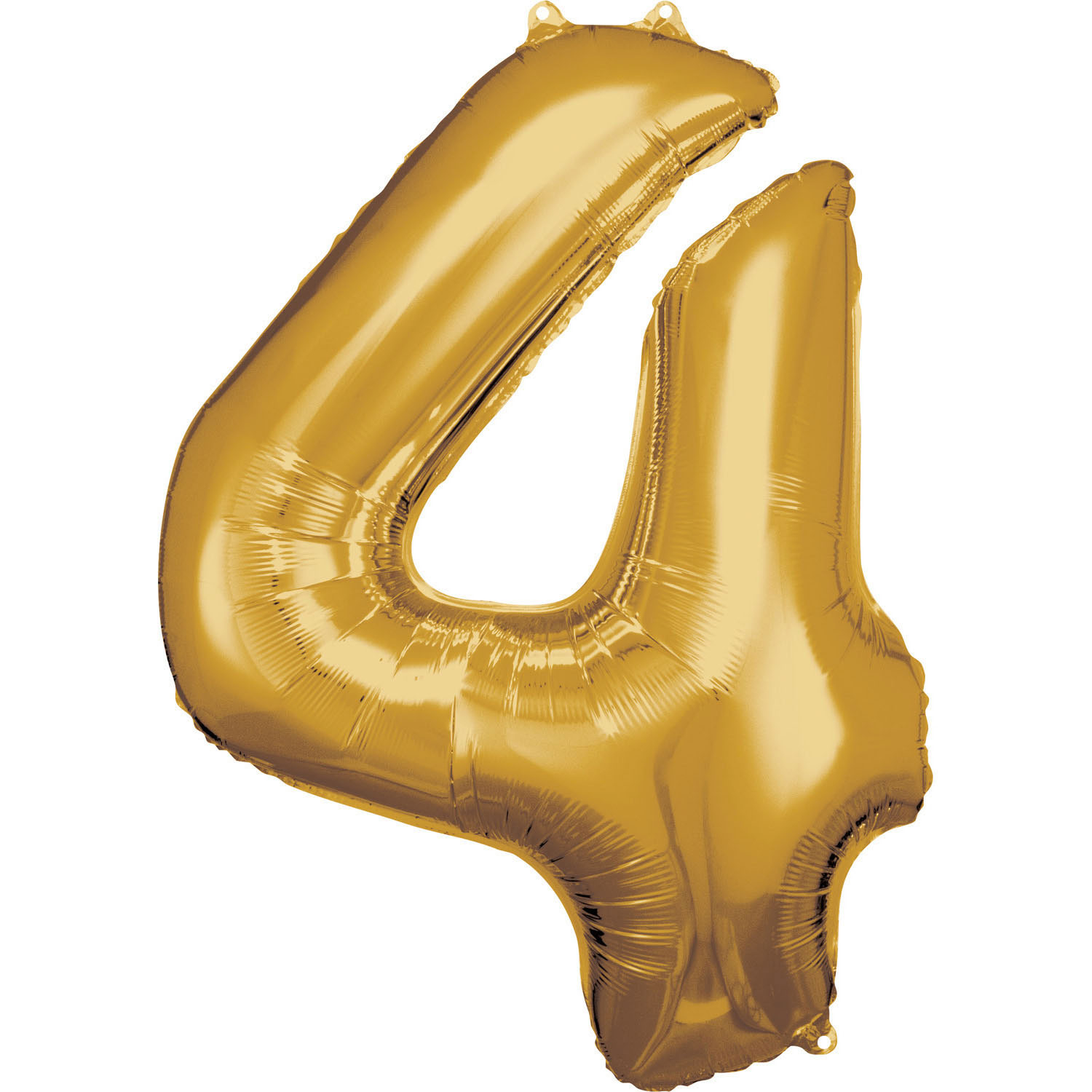 E-shop Amscan Balónik fóliový narodeninové číslo 4 zlatý 86cm