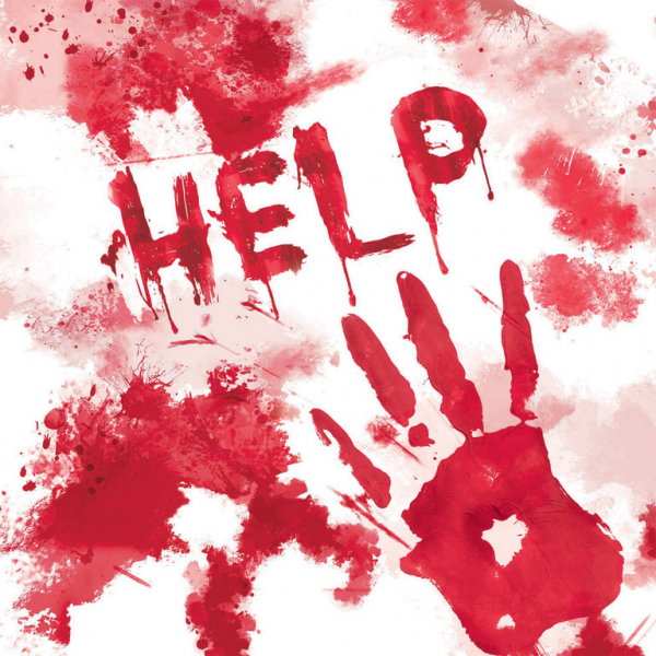 Amscan Krvavé servítky - HELP 33 x 33 cm