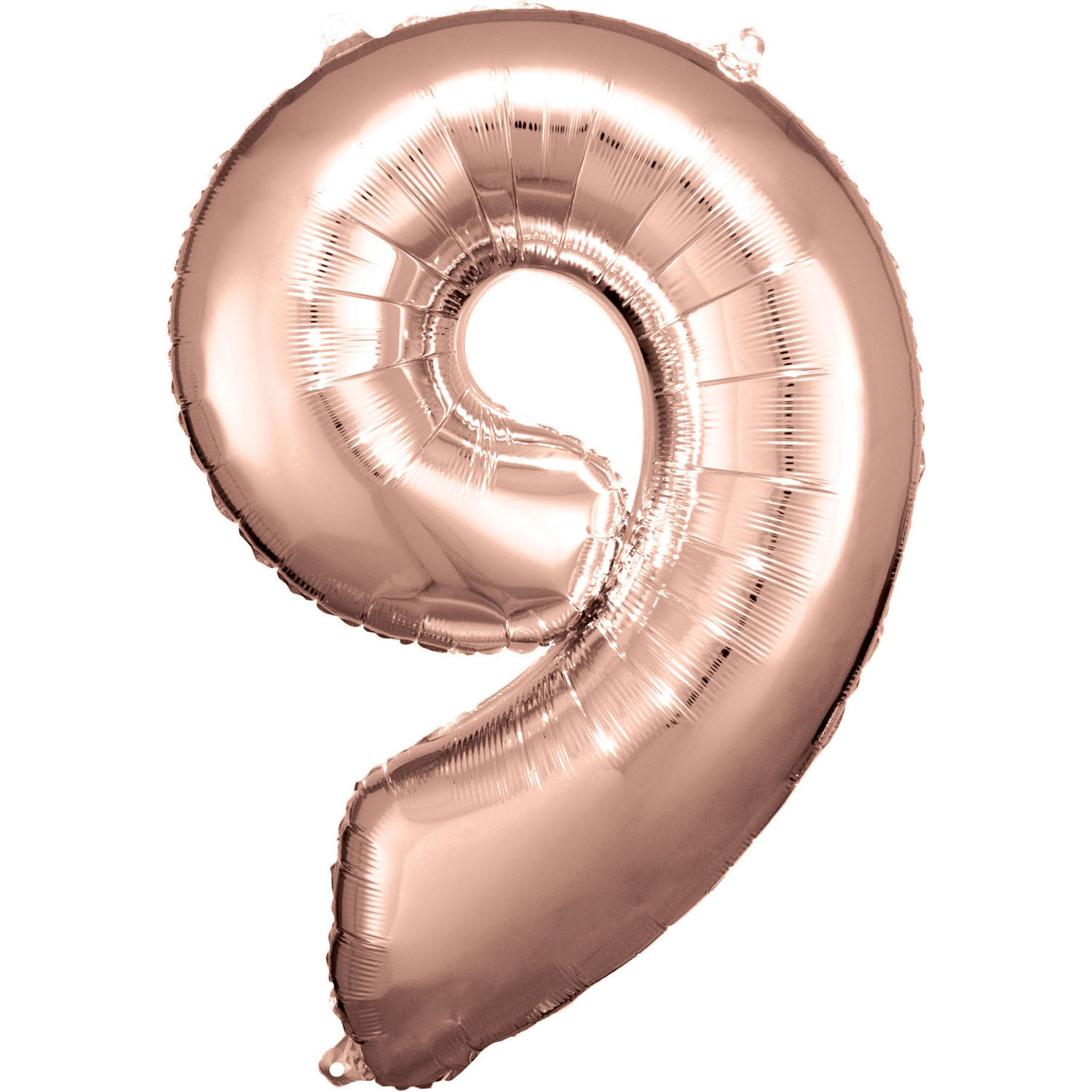 E-shop Amscan Balónik fóliový narodeninové číslo 9 ružovo-zlatý 86 cm