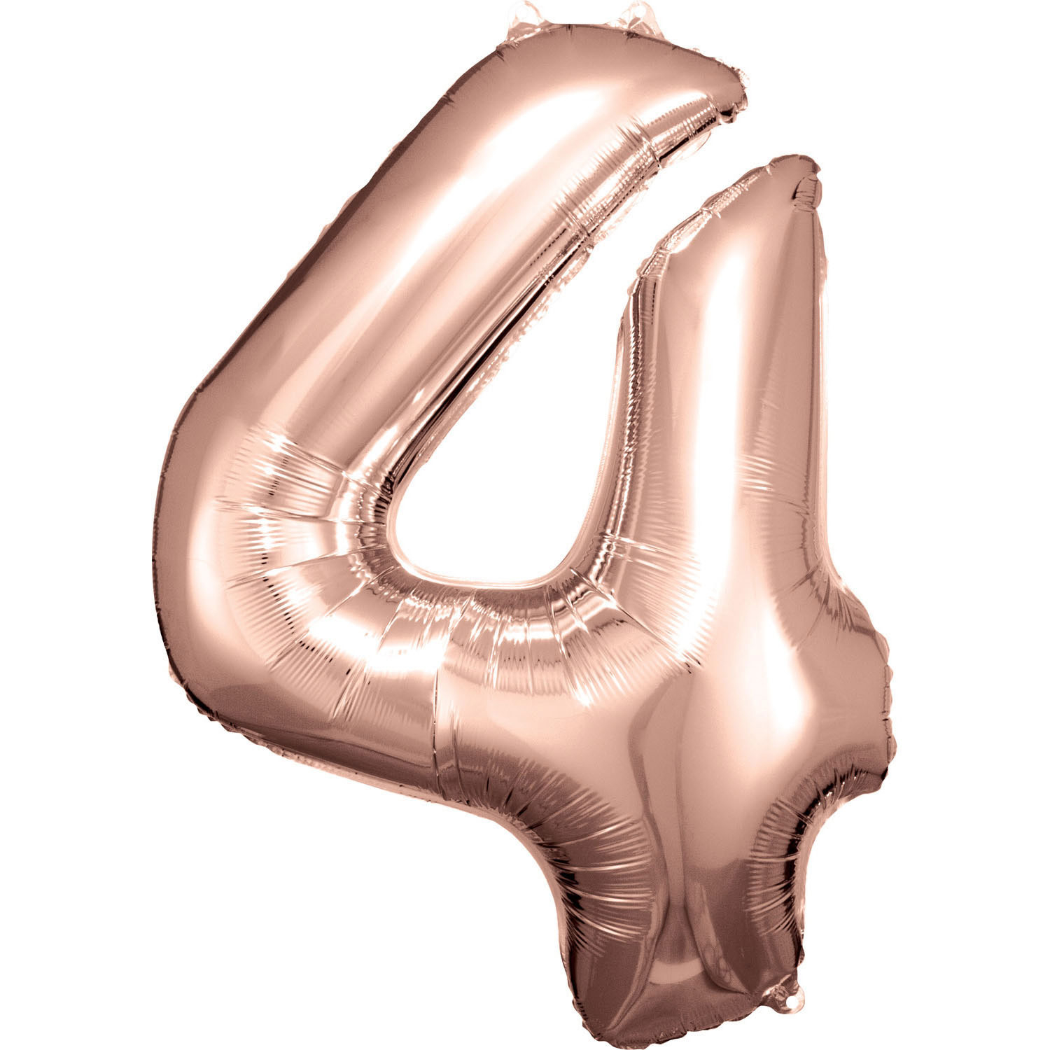 E-shop Amscan Balónik fóliový narodeninové číslo 4 ružovo-zlatý 86 cm