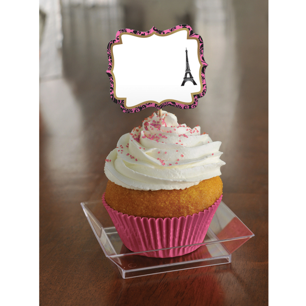 E-shop Amscan Ozdoby na cupcake s menovkou - Deň v Paríži