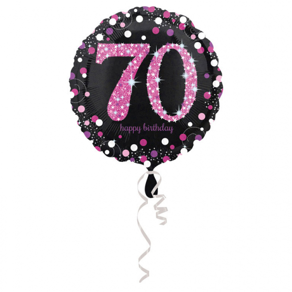 E-shop Amscan Fóliový balón 70 trblietavá ružová