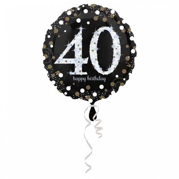 E-shop Amscan Fóliový balón 40 trblietavá zlatá