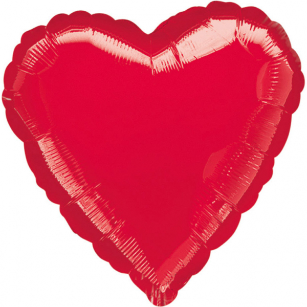 E-shop Amscan Fóliový jumbo balón Srdce červené