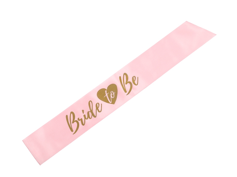 PartyDeco Šerpa - Bride to Be ružová