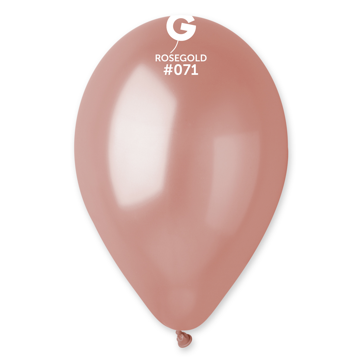 E-shop Gemar Balónik metalický ružovo - zlatý 26 cm