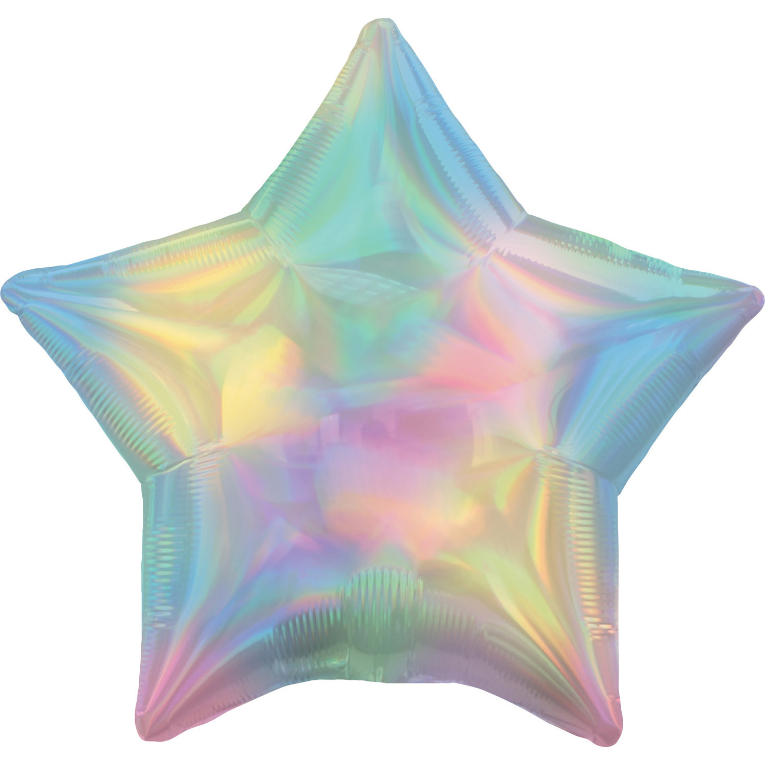 E-shop Amscan Fóliový balón - Holografická dúha v tvare Hviezdy