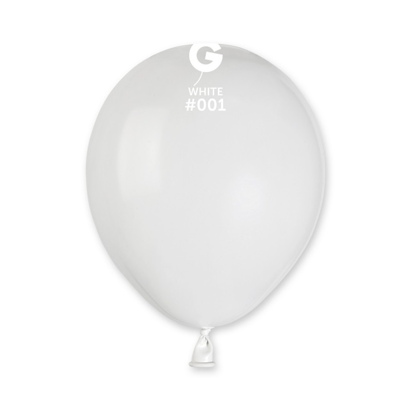 E-shop Gemar Balónik pastelový biely 13 cm