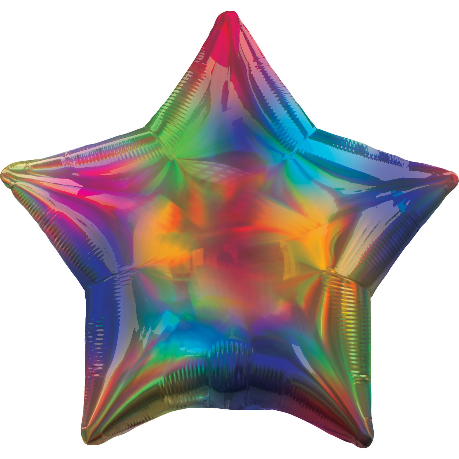 E-shop Amscan Fóliový balón - Holografická dúha Hviezda