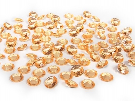 E-shop PartyDeco Diamantové konfety zlaté 12mm