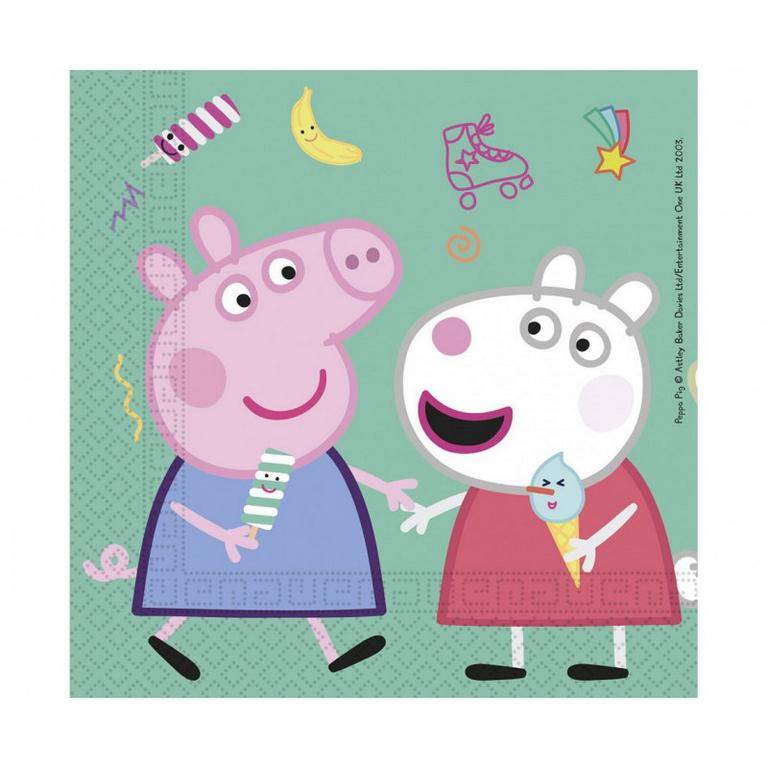 E-shop Procos Servítky - Peppa Pig 33 x 33 cm 20 ks