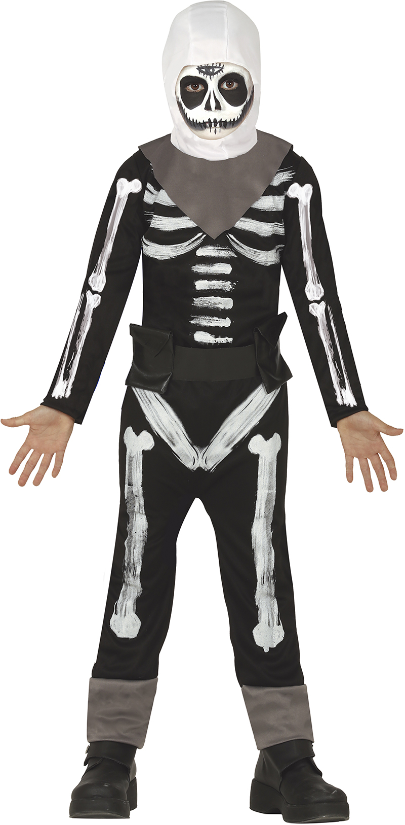 Guirca Detský kostým - Skull Trooper (Fortnite) Veľkosť - deti: L: 129-137 cm
