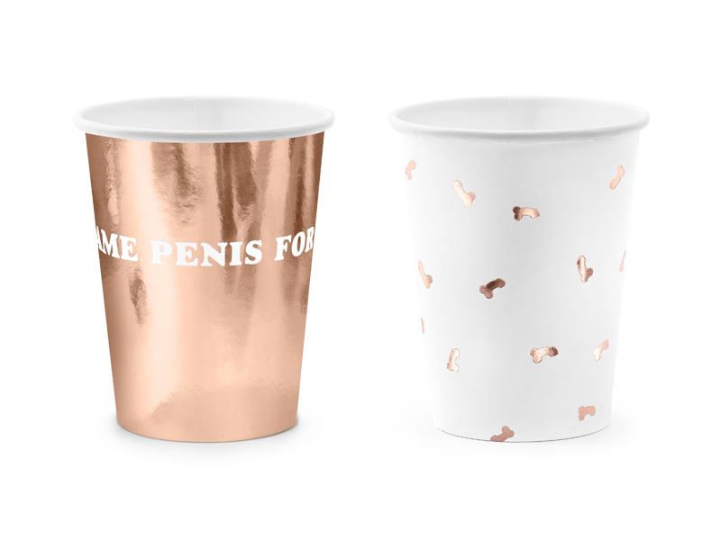 E-shop PartyDeco Papierové poháre - Úd 6 ks
