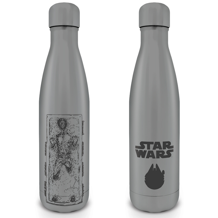 E-shop Pyramid Kovová fľaša na nápoj Star Wars (Han Carbonite) 550 ml