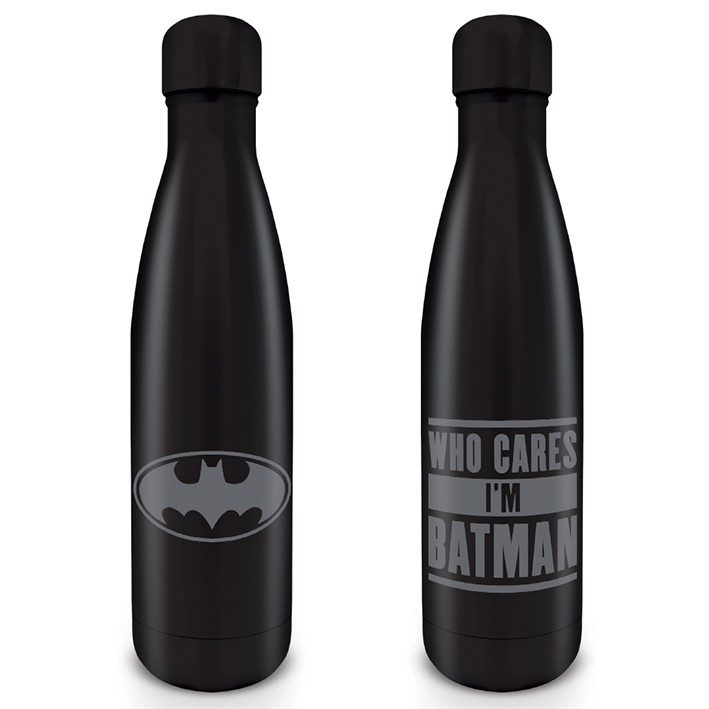 E-shop Pyramid Kovová fľaša na nápoj Batman (Who Cares I’m Batman) 550 ml