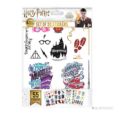 E-shop Distrineo Sada 55 nálepiek - Harry Potter