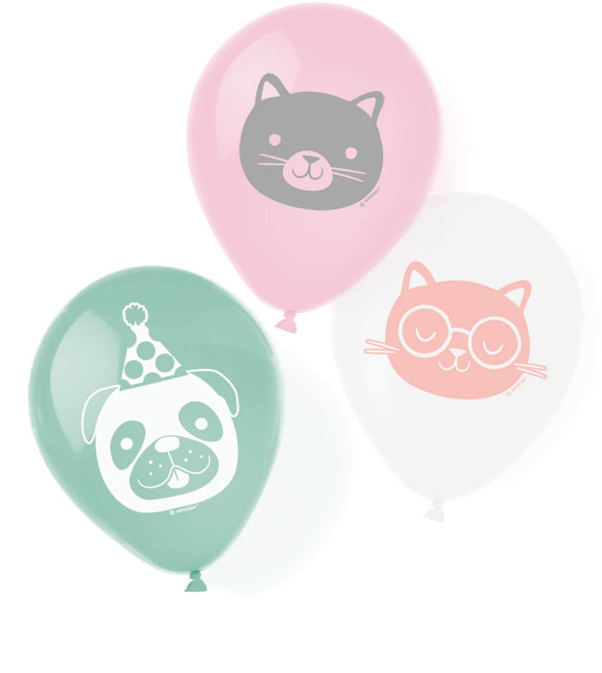 E-shop Amscan 6 latexových balónov Hello Pets