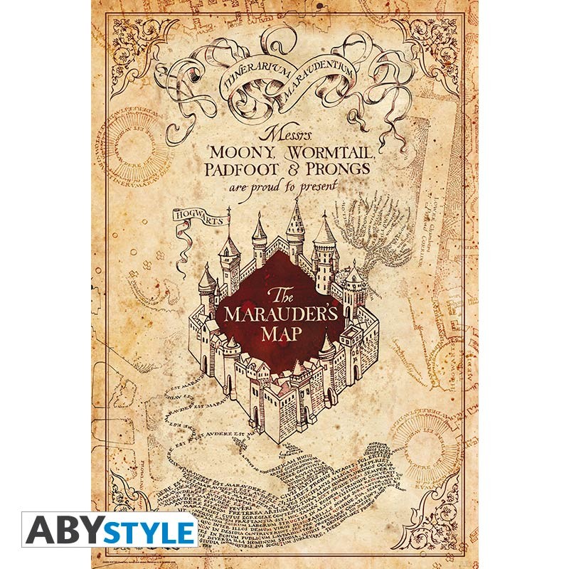 E-shop ABY style Plagát Harry Potter - Mapa záškodníkov 91,5 x 61 cm