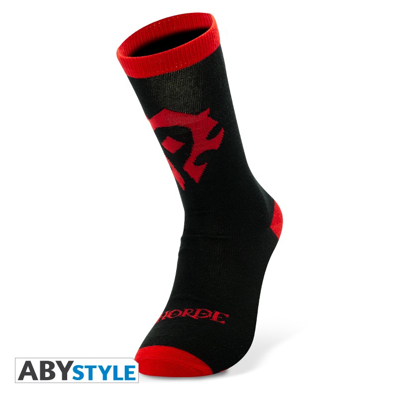 E-shop ABY style Ponožky World of Warcraft - Horde Black a Red