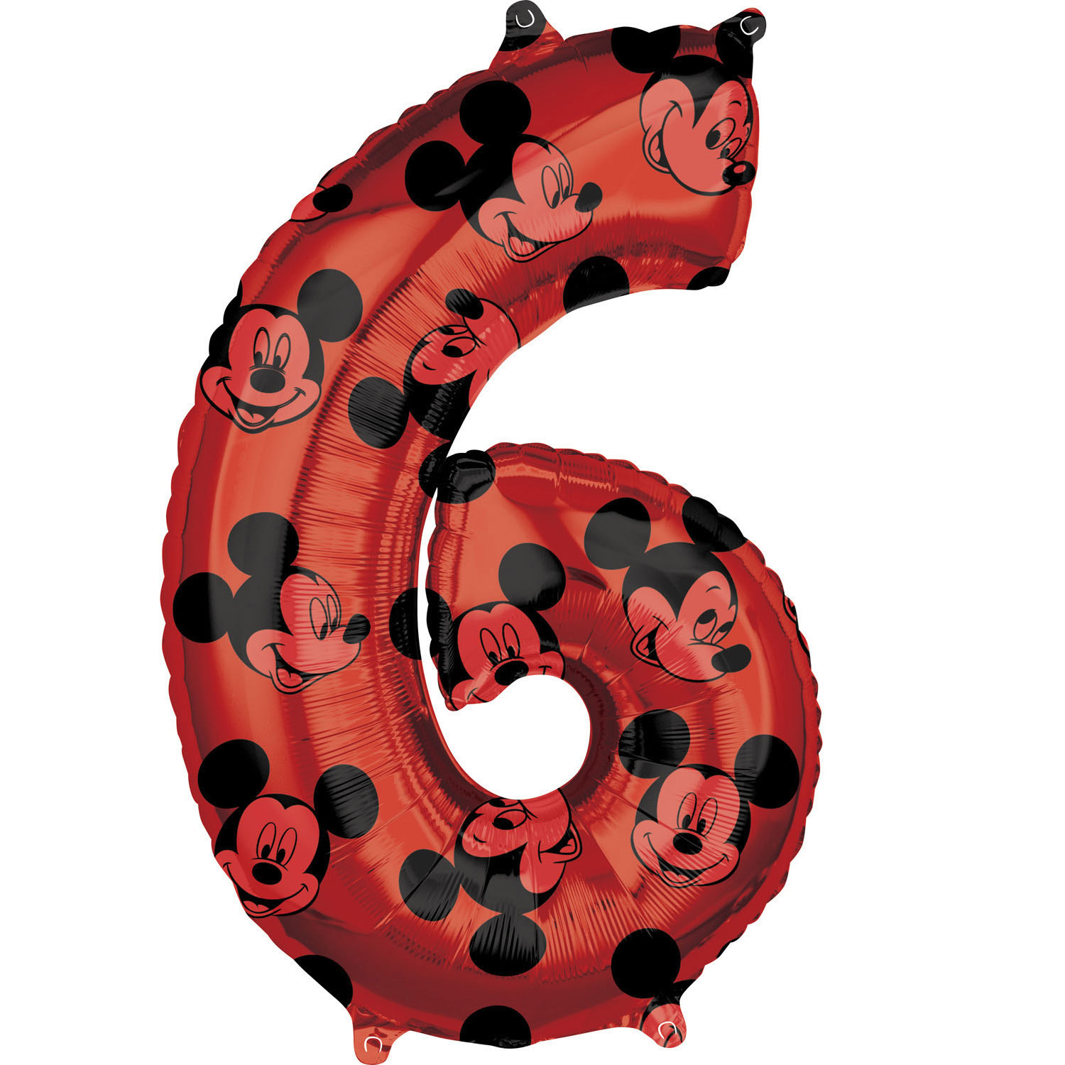 E-shop Amscan Fóliový balón narodeninové číslo 6 - Mickey Mouse