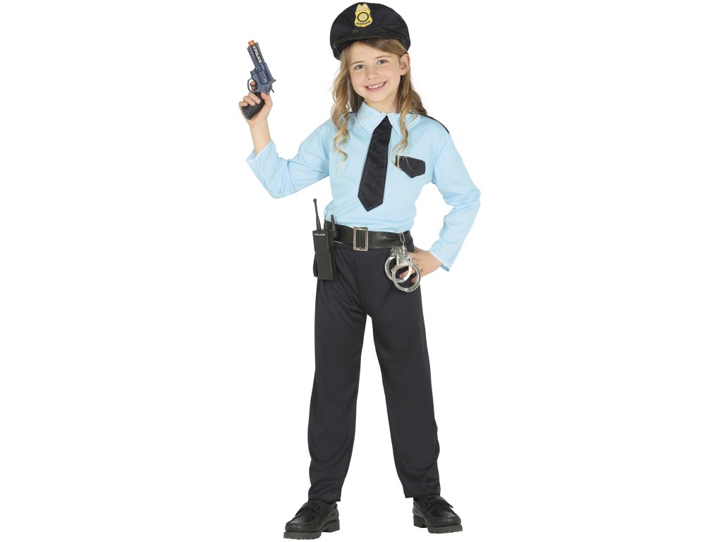Guirca Detský kostým Policajt Veľkosť - deti: L: 129-137 cm