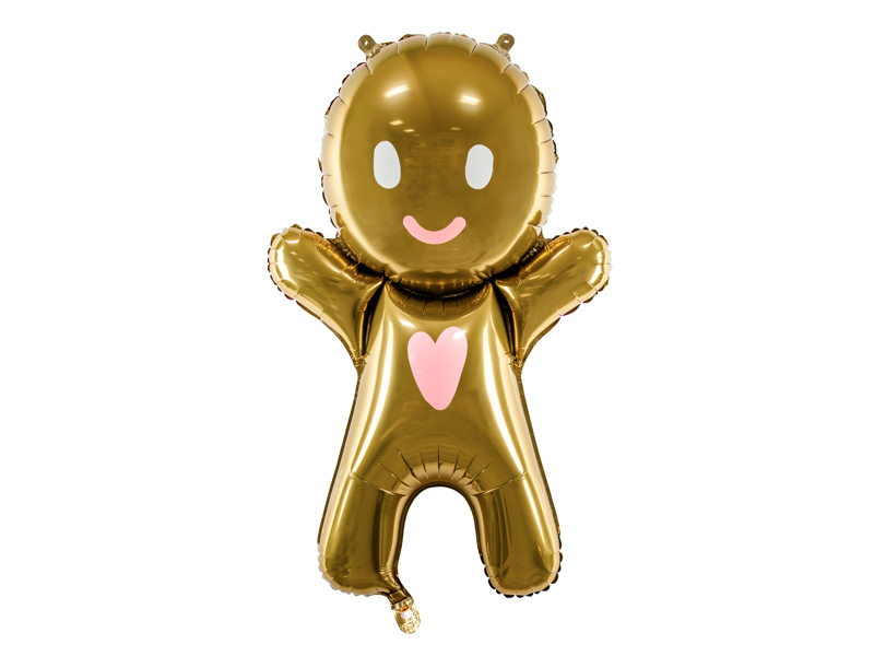 E-shop PartyDeco Fóliový balón Gingerbread Man 58 x 86 cm