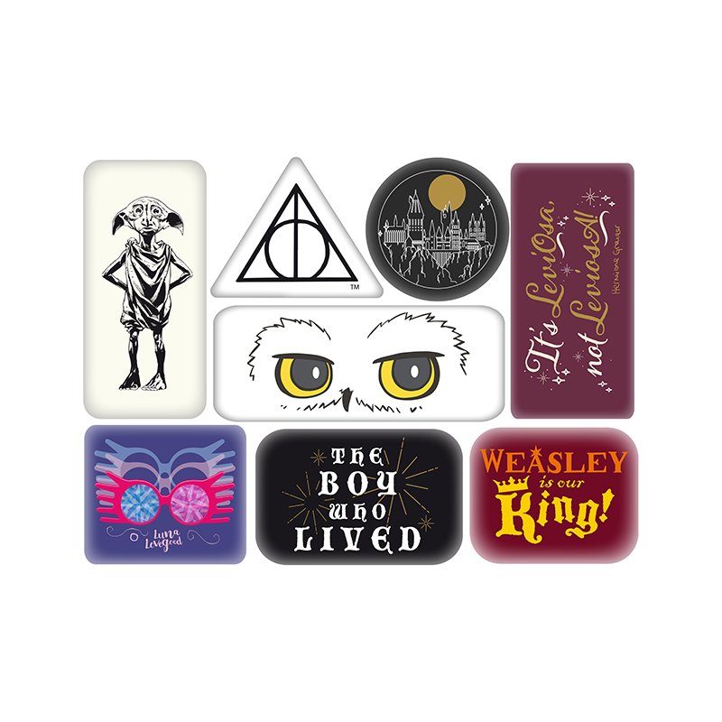 E-shop Half Moon Bay Súprava magnetiek Harry Potter 8 ks