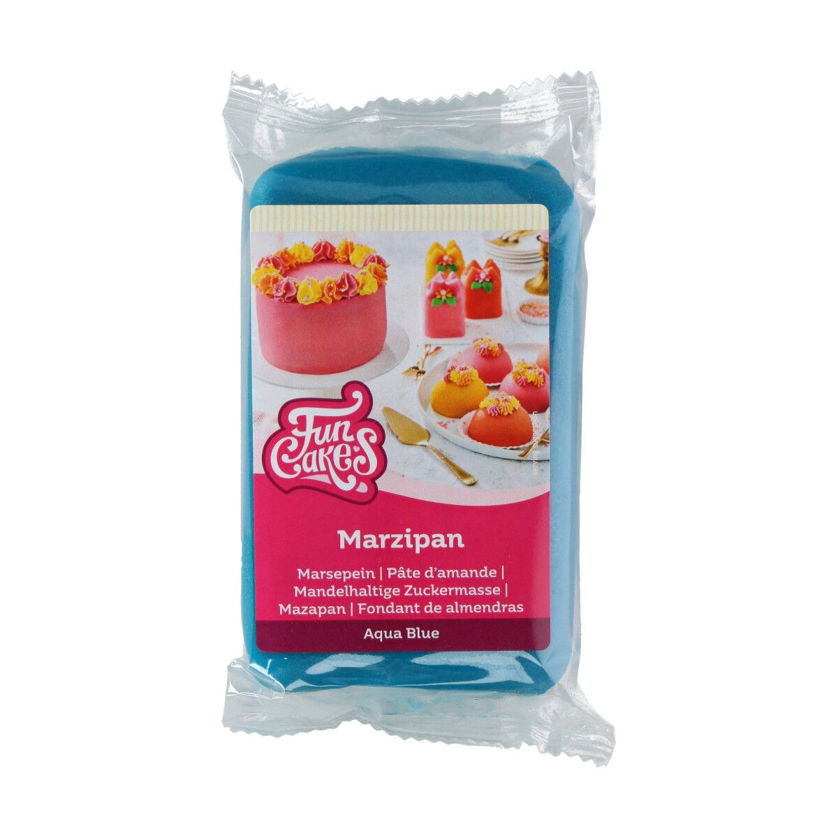 E-shop Cakesupplies Marcipán modrý Aqua Blue 250 g