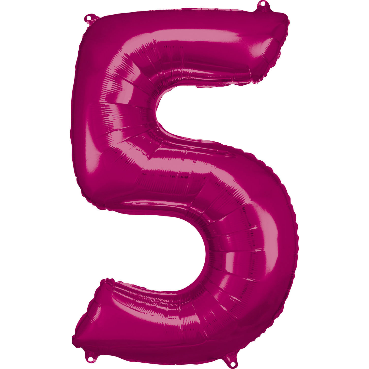 E-shop Amscan Balónik fóliový narodeninové číslo 5 ružový 86 cm