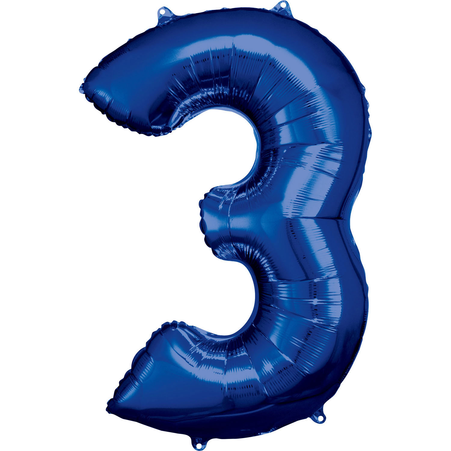 E-shop Amscan Balónik fóliový narodeninové číslo 3 modrý 86 cm