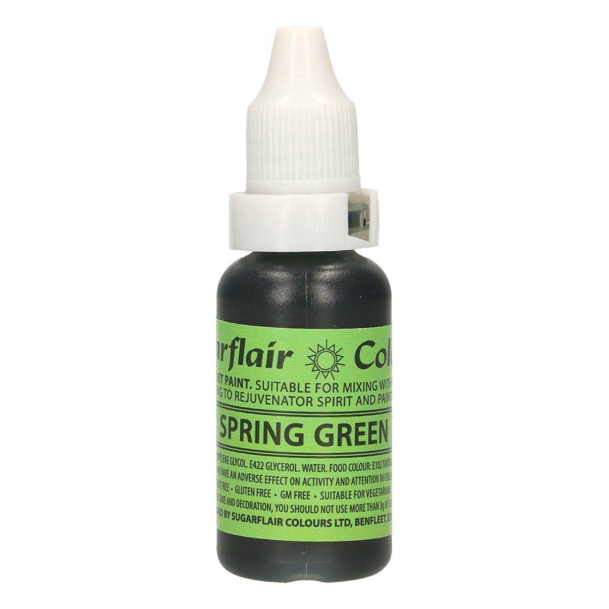 E-shop Cakesupplies Tekutá farba Spring Green - Jarná zelená 14 ml